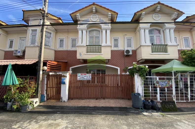 หมู่บ้าน พฤกษาวิลล์ 1 คูคต ลำลูกกา คลอง 2 เสมาฟ้าคราม ขายด่วน ทาวน์เฮ้าส์ 2 ชั้น เนื้อที่ 21.20 ตร.ว ทำเลดี ราคาต่อรองได้