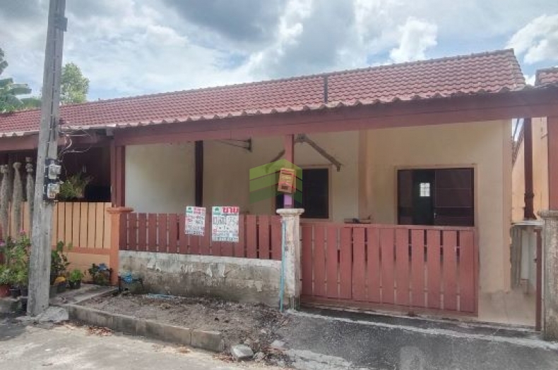 ขายบ้านราคาถูก โครงการบ้านพรุธานี คลองปอม หาดใหญ่ เนื้อที่ 23 ตร.ว ทำเลดี หันทิศใต้