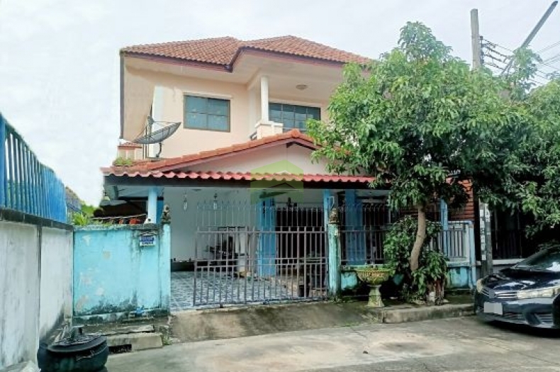 หมู่บ้านเต็มสิริ1 มิตรไมตรี หนองจอก ขายด่วน บ้านแฝด 2 ชั้น เนื้อที่ 36 ตร.ว แปลงริม ทำเลดี พื้นที่ใช้สอยเยอะ