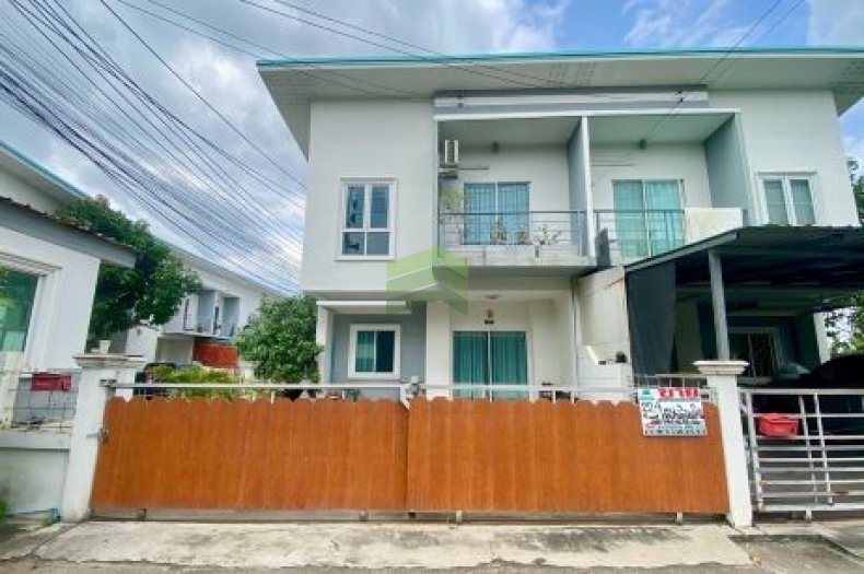 ให้เช่า/ขายทาวน์โฮม 2 ชั้น หมู่บ้านเดอะเนเจอร์ การ์เด้นท์ ลาดหลุมแก้ว ปทุมธานี เนื้อที่ 22.40 ตร.ว ทำเลดีมาก ต่อเติมครบ พร้อมอยู่ 