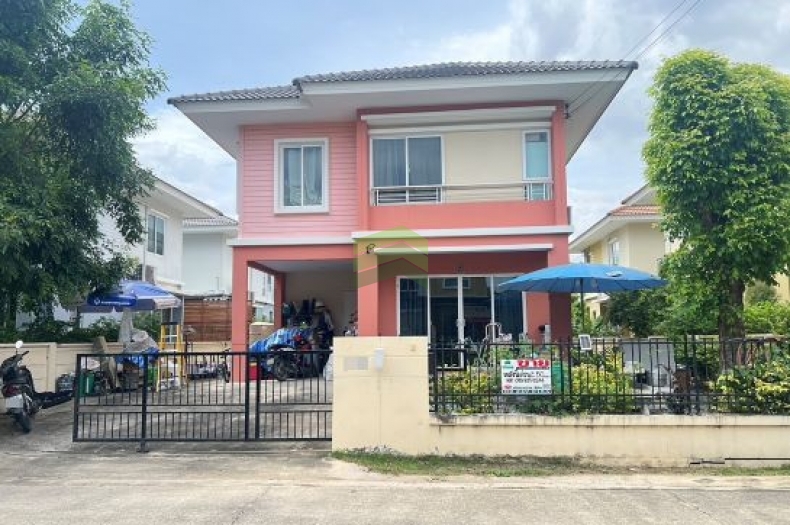 ขายบ้านเดี่ยว 2 ชั้น หมู่บ้านพฤกษาวิลเลจ6 พระราม2 -เทียนทะเล เนื้อที่ 50.30 ตร.ว  ทำเลดี