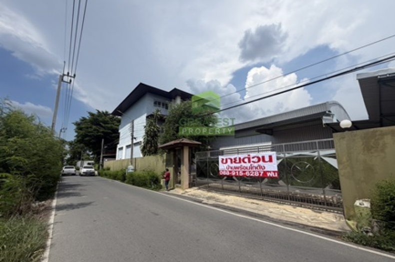 ตึก 3 ชั้น พร้อมโกดัง ซ.สามัคคีธรรม 2 บางบัวทอง