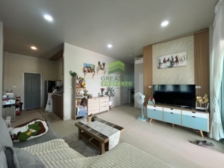 ห้องนั่งเล่นบ้านเดี่ยวสไตล์มินิมอล เดอะ มินิมอลลิส คลองสี่
