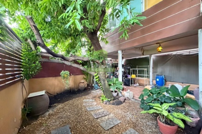 สวนหลังบ้านและพื้นที่เอนกประสงค์ ทาวน์เฮ้าส์ 2 คูหา บางรักน้อย