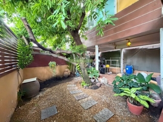 สวนหลังบ้านและพื้นที่เอนกประสงค์ ทาวน์เฮ้าส์ 2 คูหา บางรักน้อย